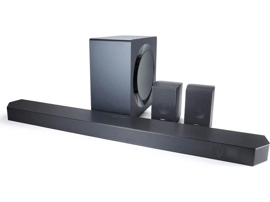 Integrated Cinema Solution including immersive wireless surround sound speakers